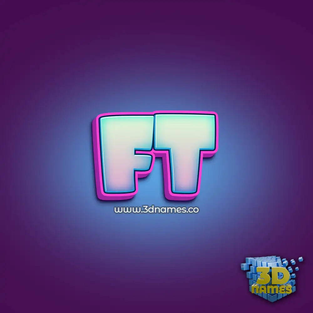 ft in Phat Purple style - 3D name wallpaper