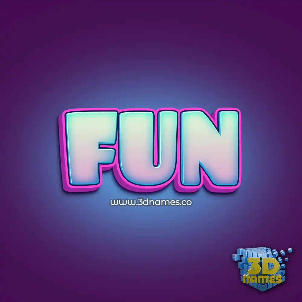 fun in Phat Purple style - 3D name wallpaper