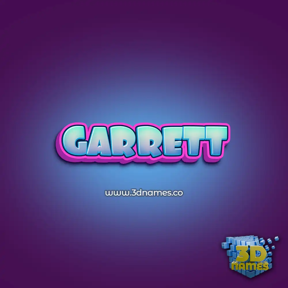 garrett in Phat Purple style - 3D name wallpaper