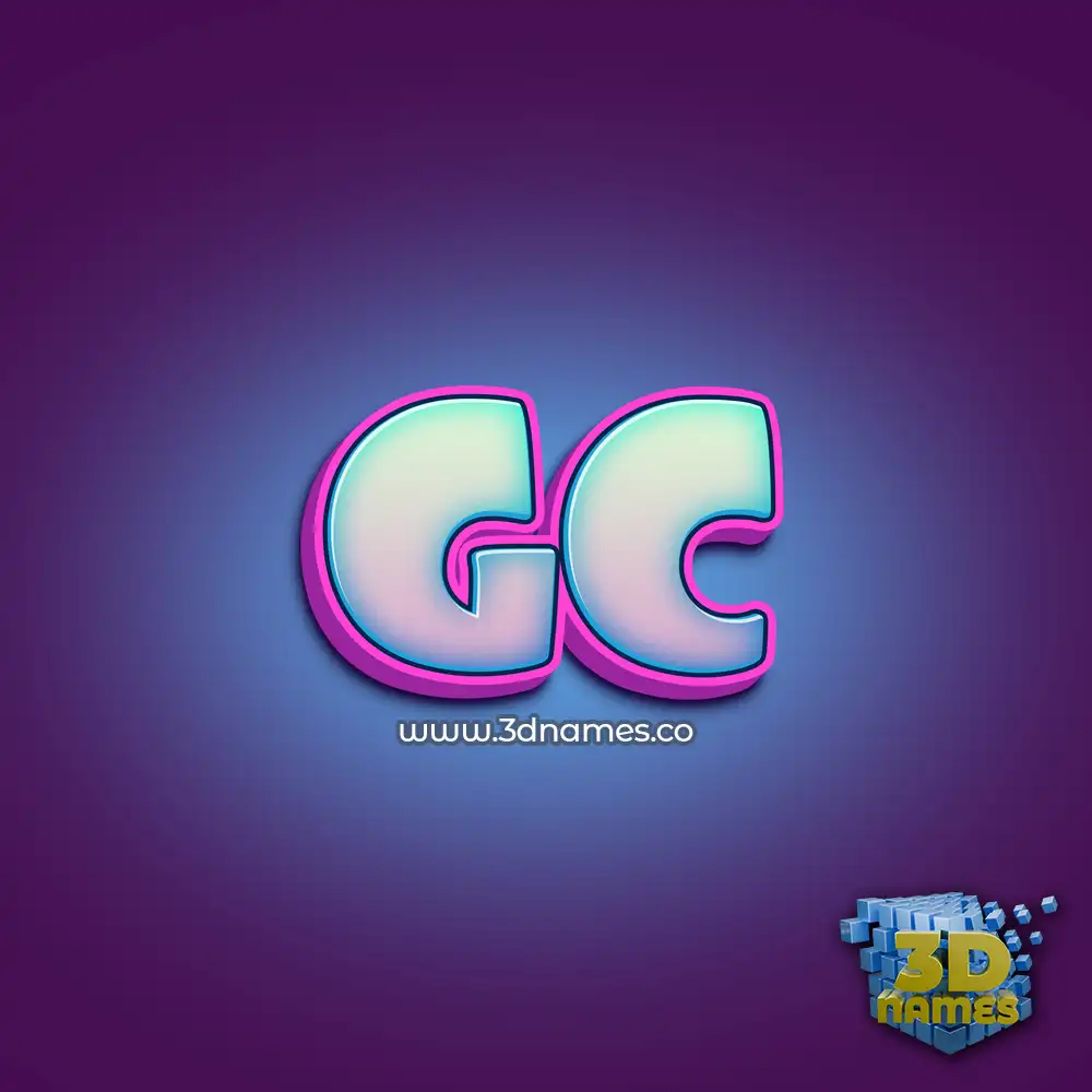 gc in Phat Purple style - 3D name wallpaper