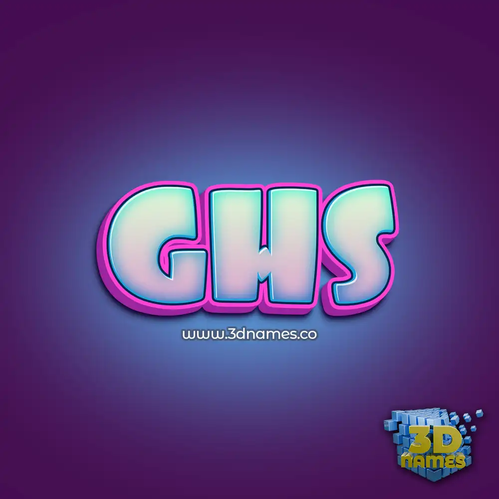 ghs in Phat Purple style - 3D name wallpaper