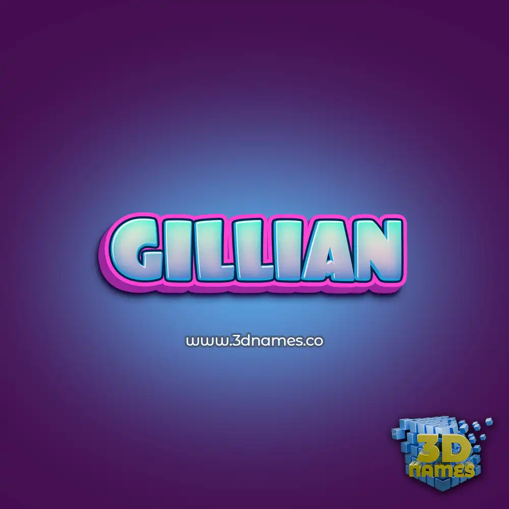 gillian in Phat Purple style - 3D name wallpaper
