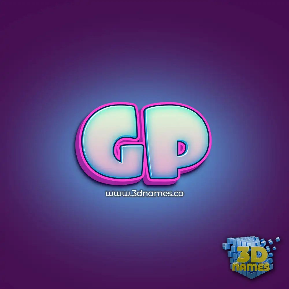 gp in Phat Purple style - 3D name wallpaper
