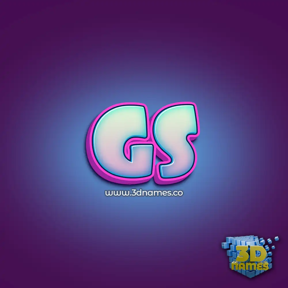 gs in Phat Purple style - 3D name wallpaper