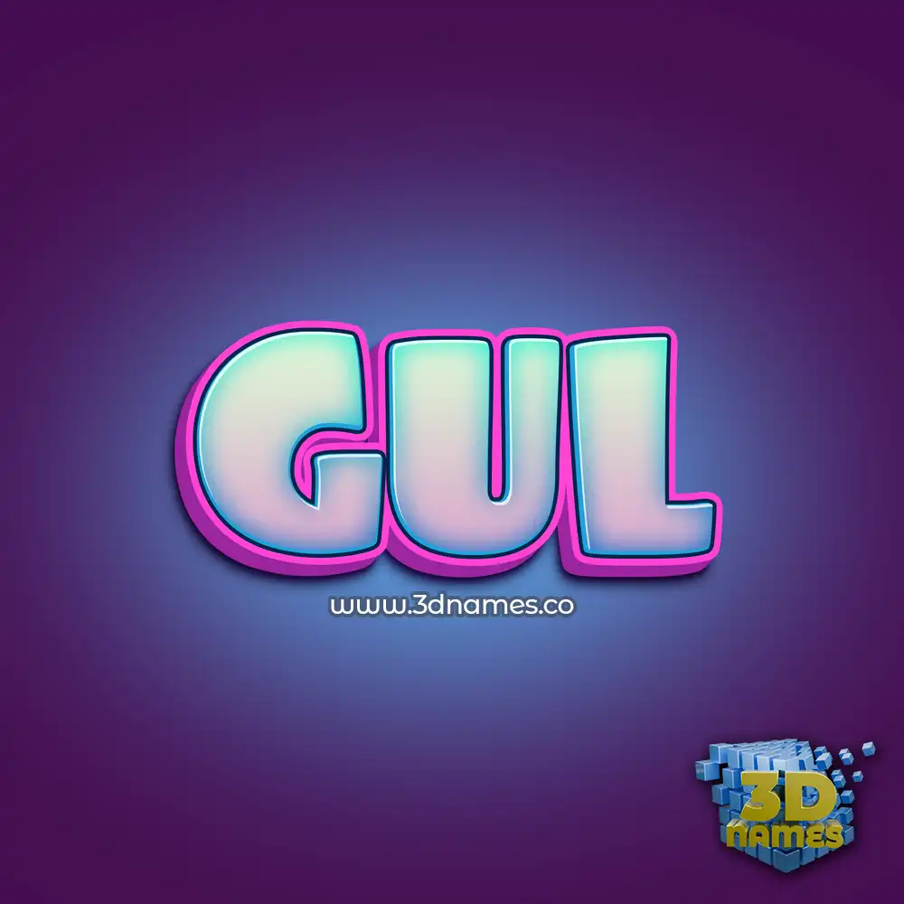 gul in Phat Purple style - 3D name wallpaper