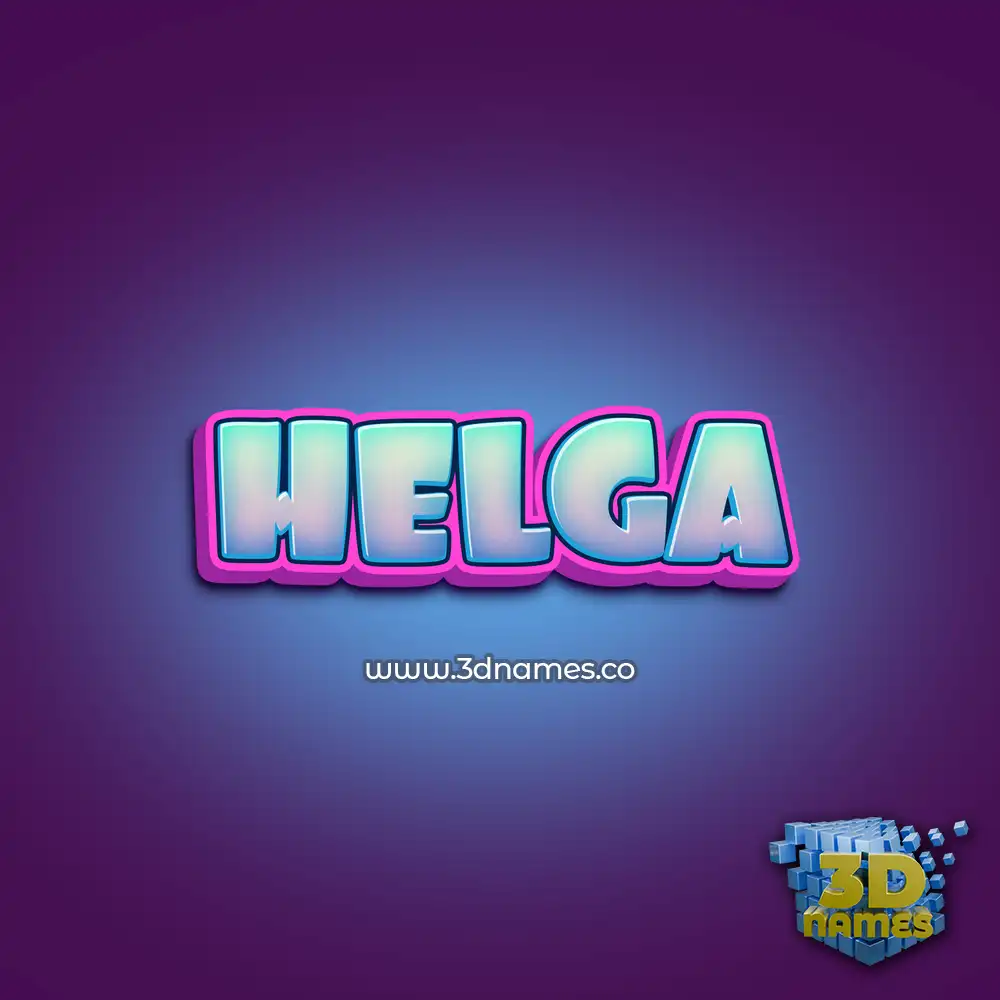 helga in Phat Purple style - 3D name wallpaper