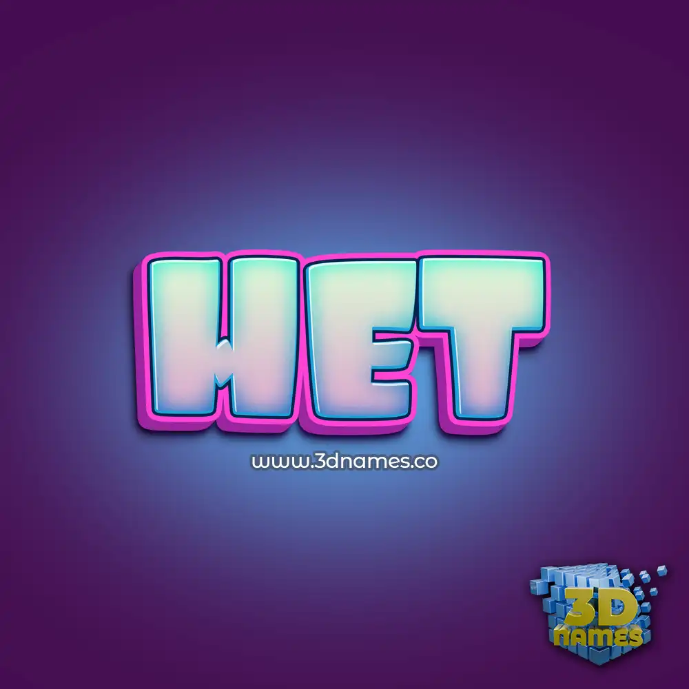 het in Phat Purple style - 3D name wallpaper