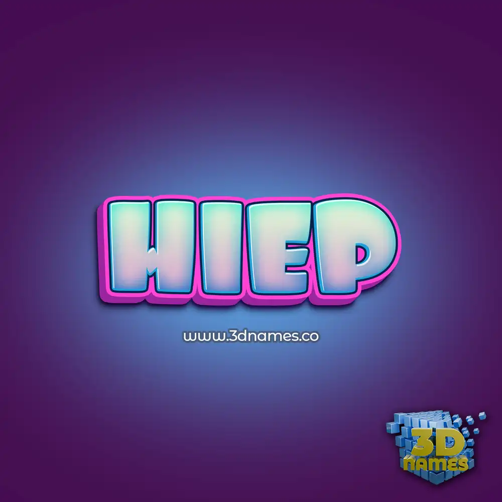 hiep in Phat Purple style - 3D name wallpaper