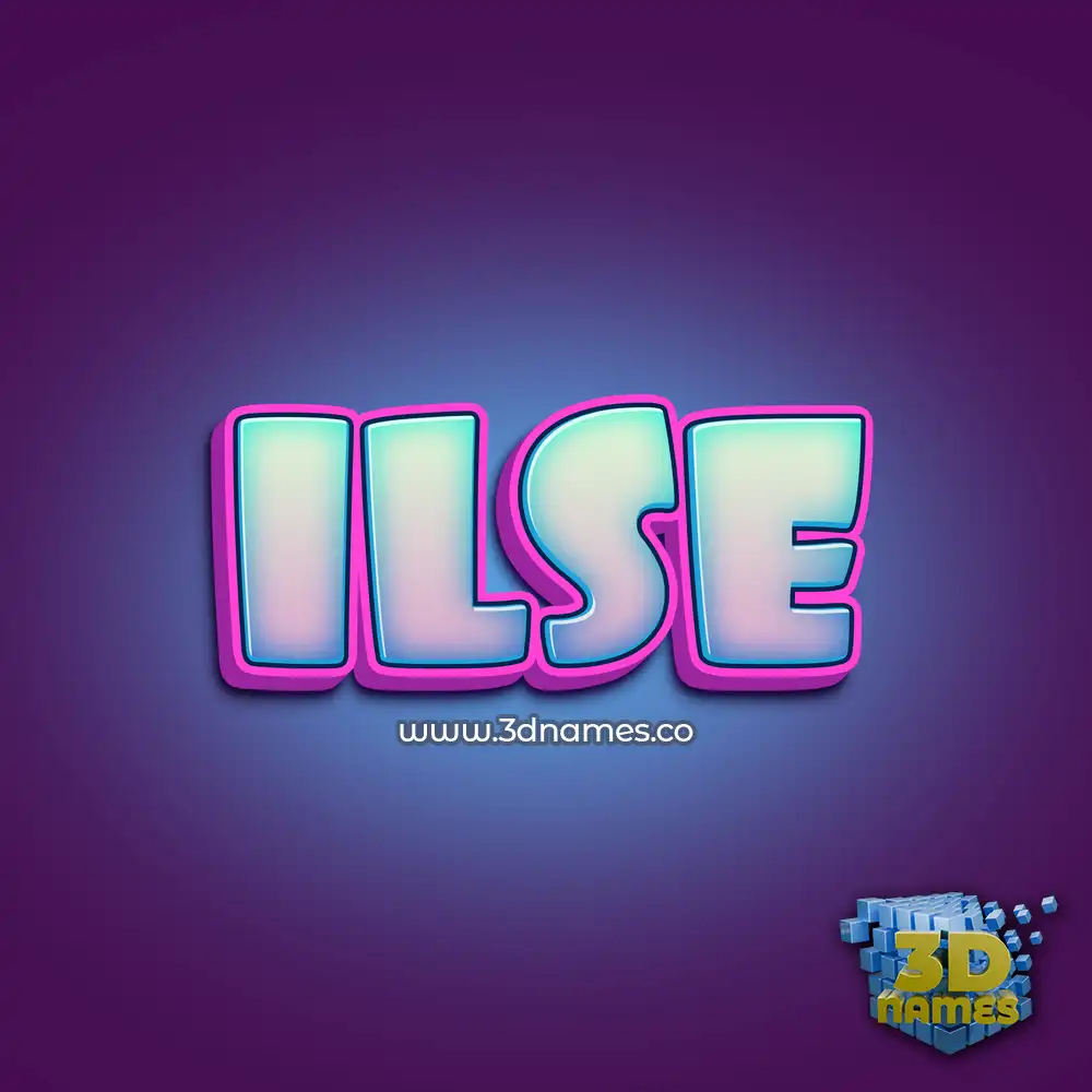 ilse in Phat Purple style - 3D name wallpaper