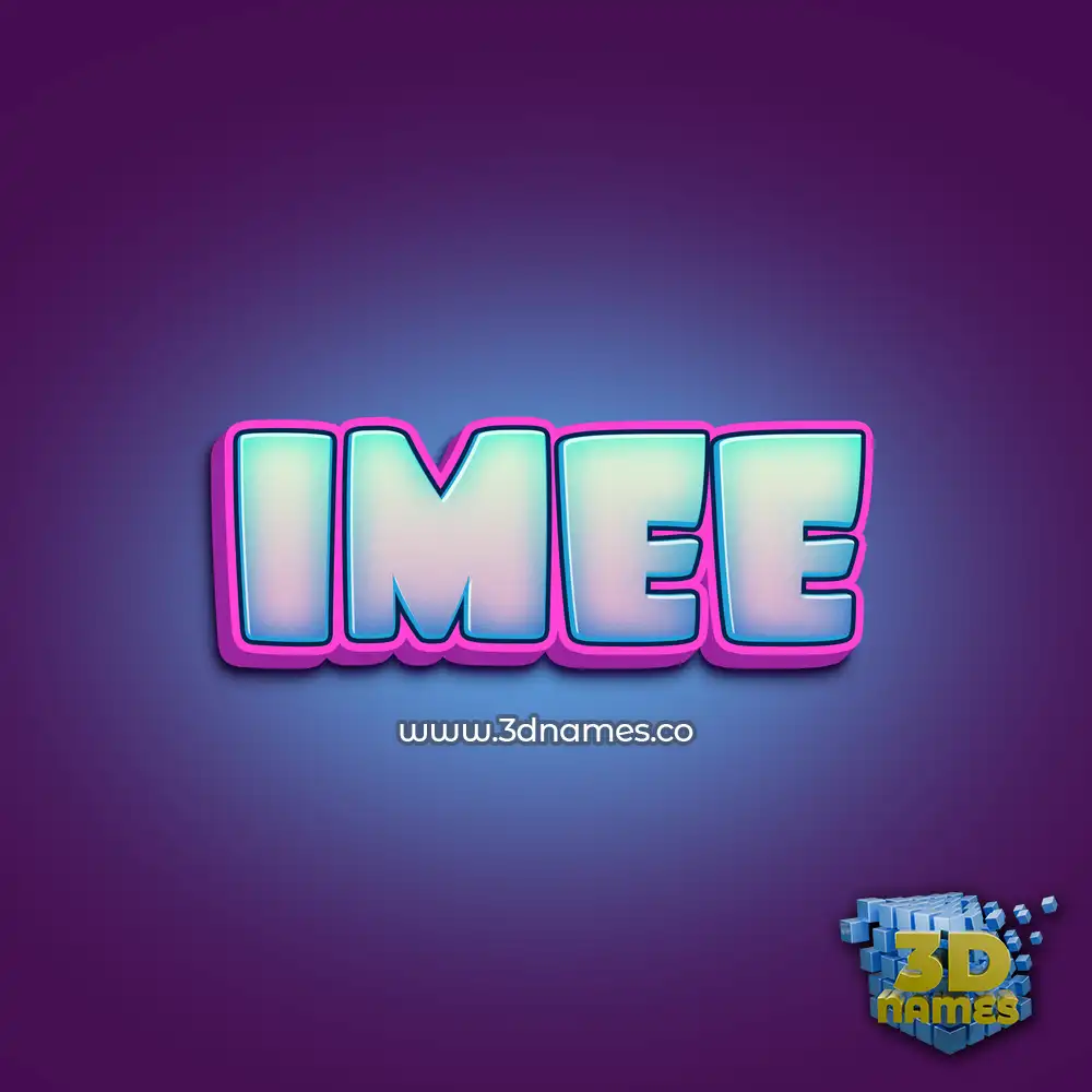 imee in Phat Purple style - 3D name wallpaper