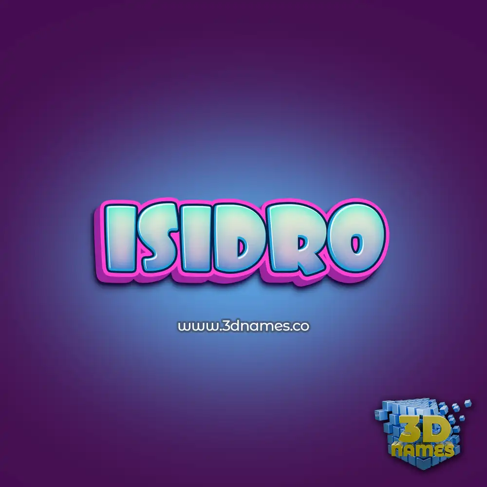 isidro in Phat Purple style - 3D name wallpaper