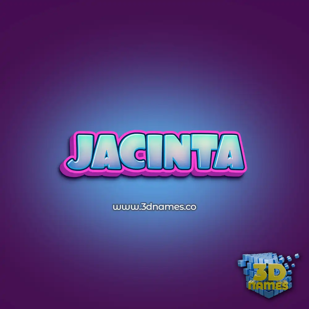 jacinta in Phat Purple style - 3D name wallpaper