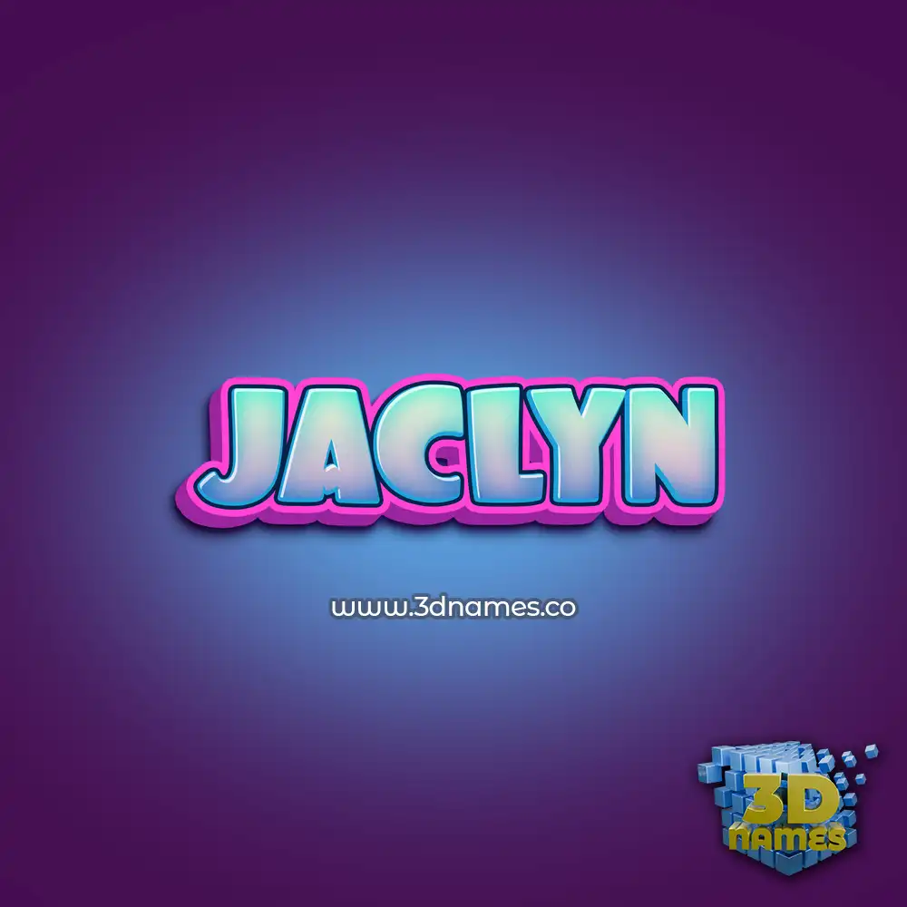jaclyn in Phat Purple style - 3D name wallpaper
