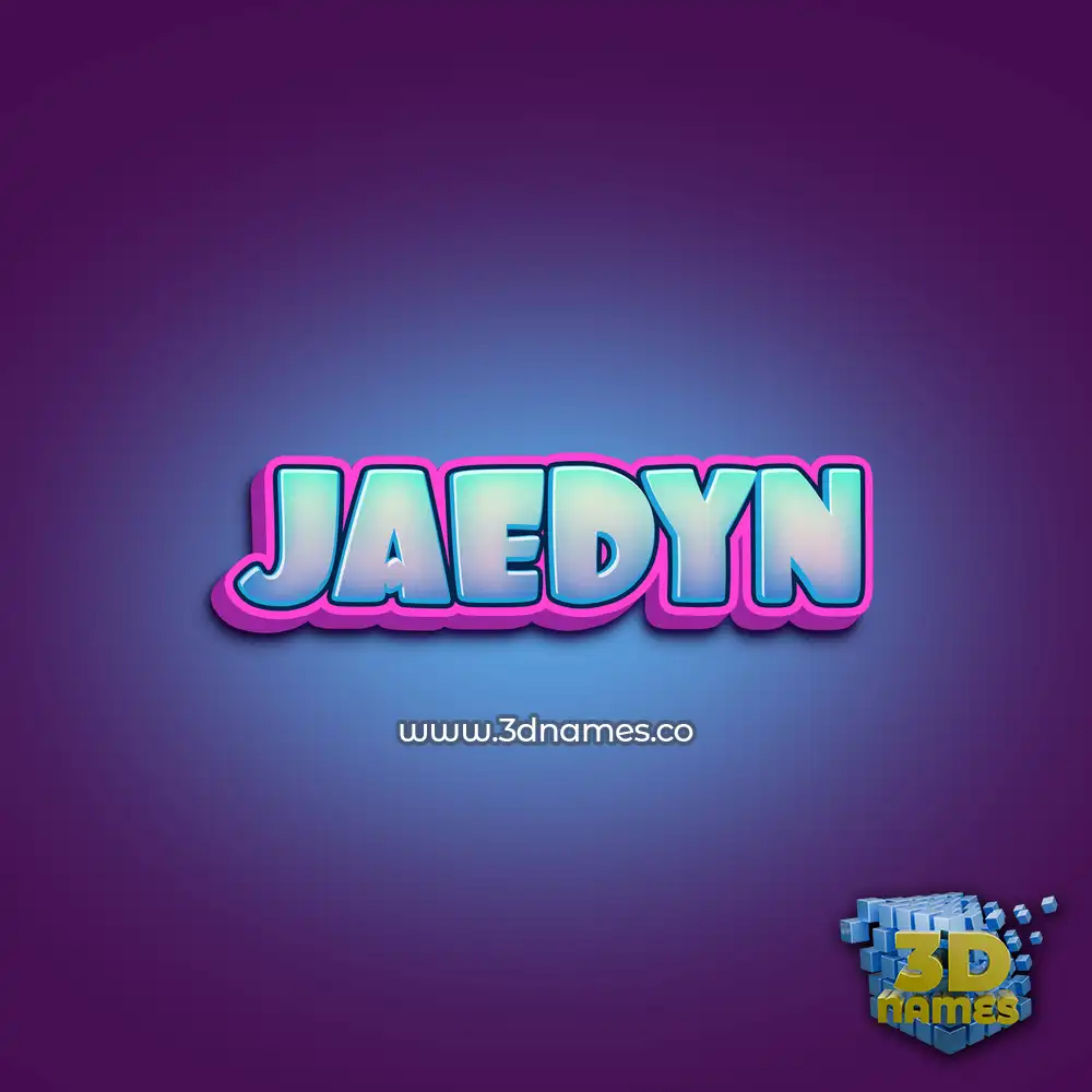 jaedyn in Phat Purple style - 3D name wallpaper
