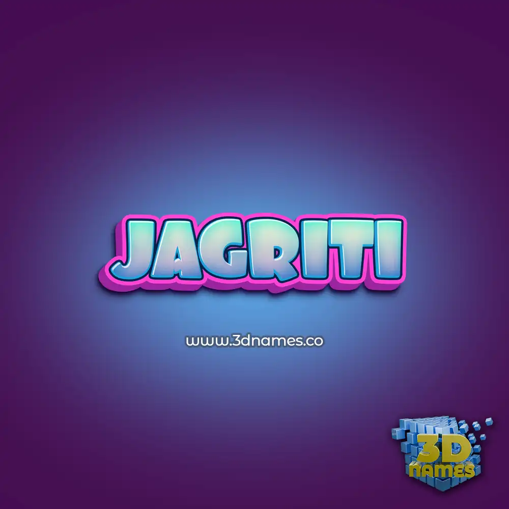 jagriti in Phat Purple style - 3D name wallpaper