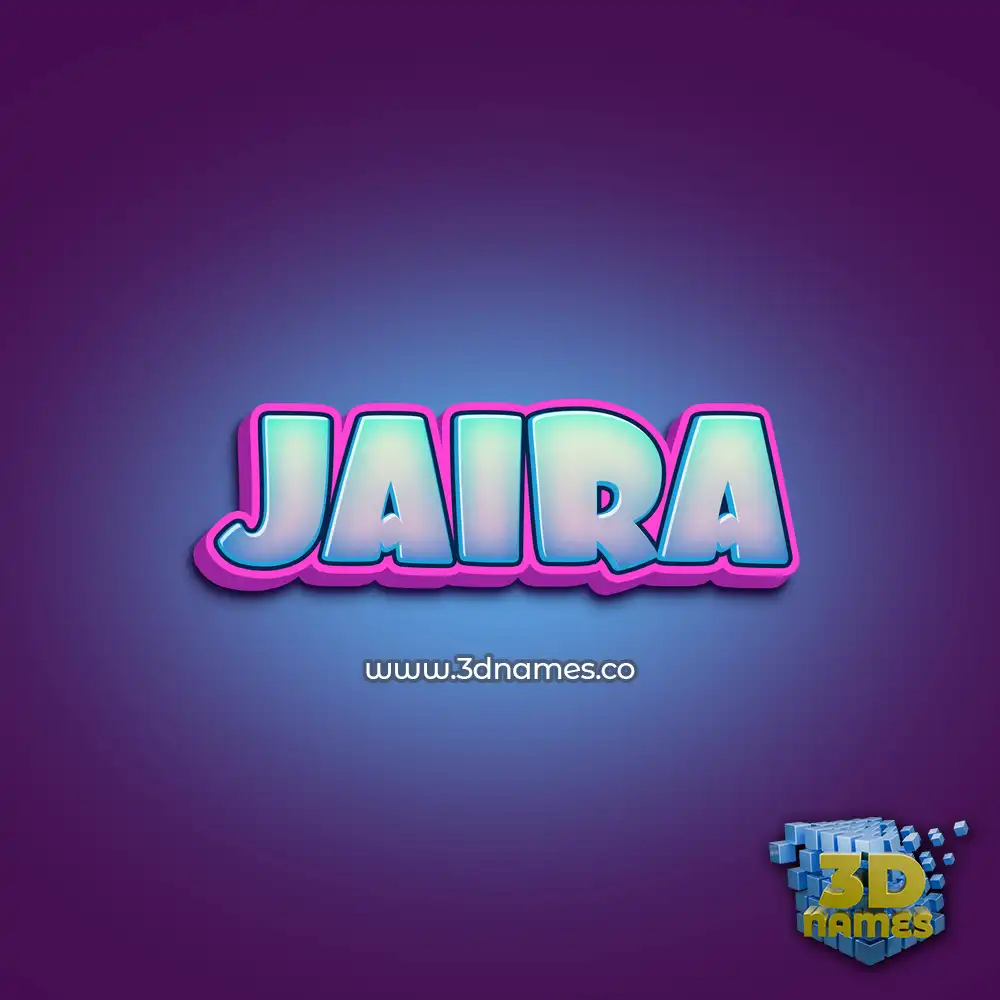 jaira in Phat Purple style - 3D name wallpaper