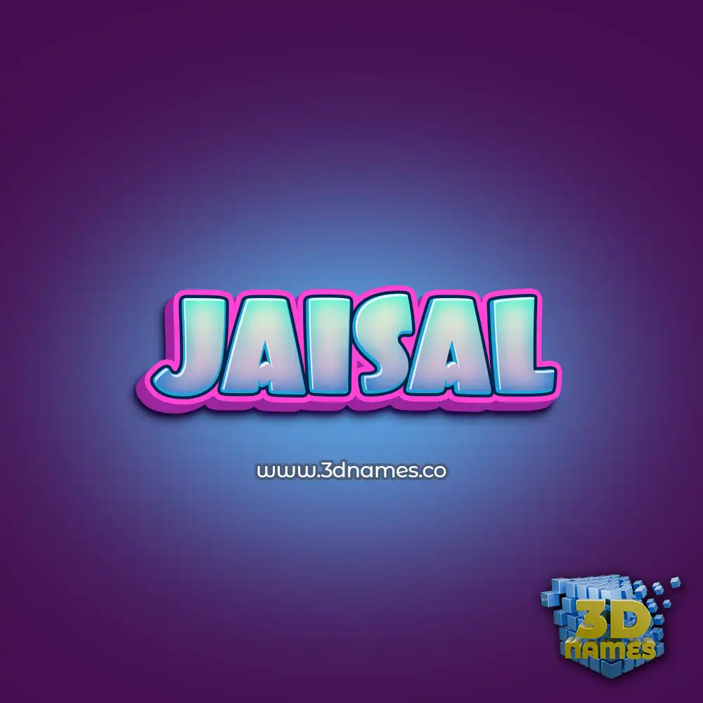 jaisal in Phat Purple style - 3D name wallpaper