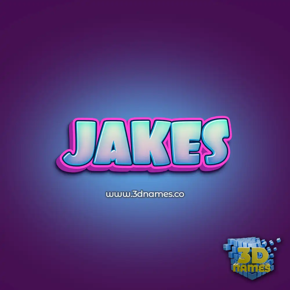 jakes in Phat Purple style - 3D name wallpaper