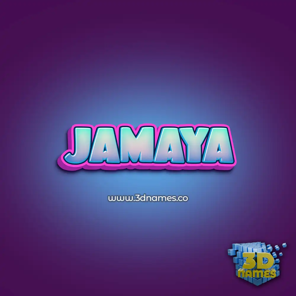 jamaya in Phat Purple style - 3D name wallpaper