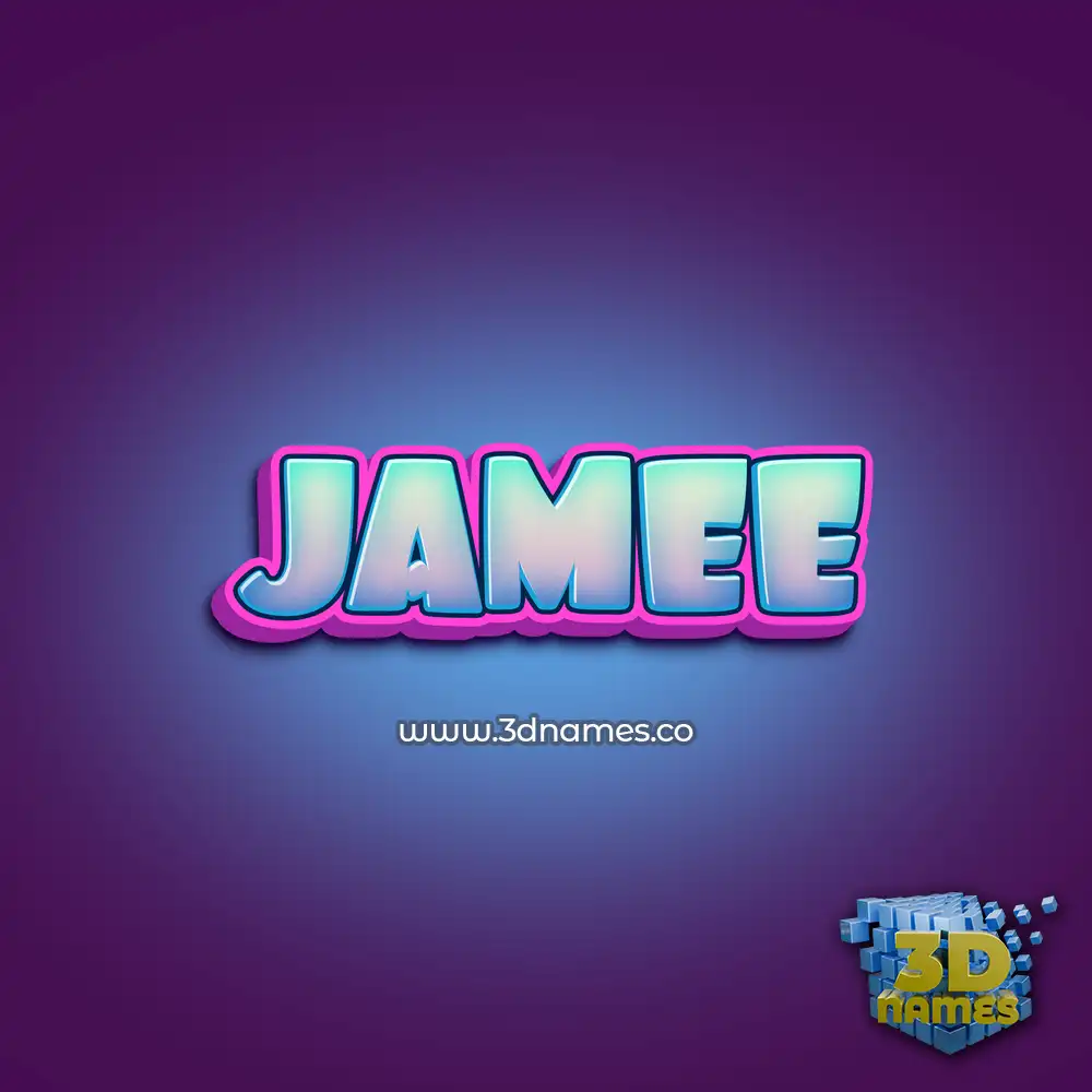 jamee in Phat Purple style - 3D name wallpaper