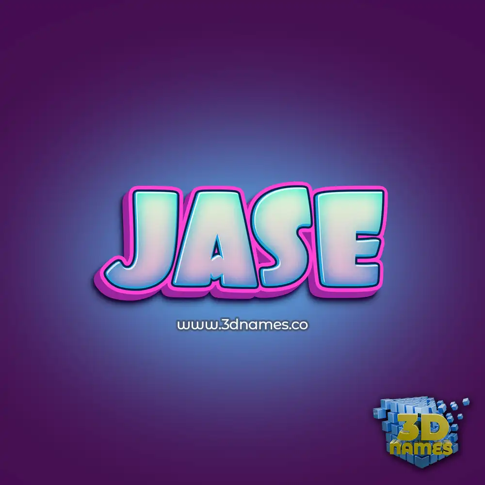 jase in Phat Purple style - 3D name wallpaper