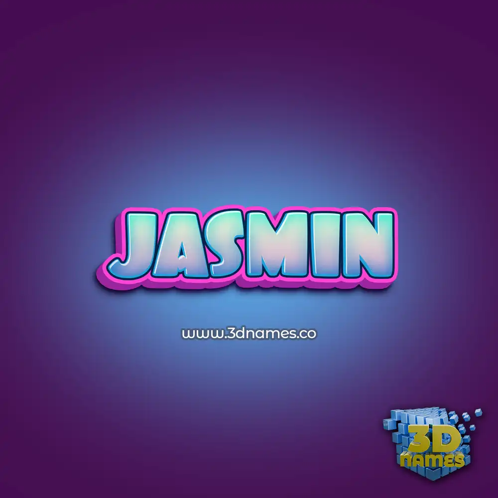 jasmin in Phat Purple style - 3D name wallpaper