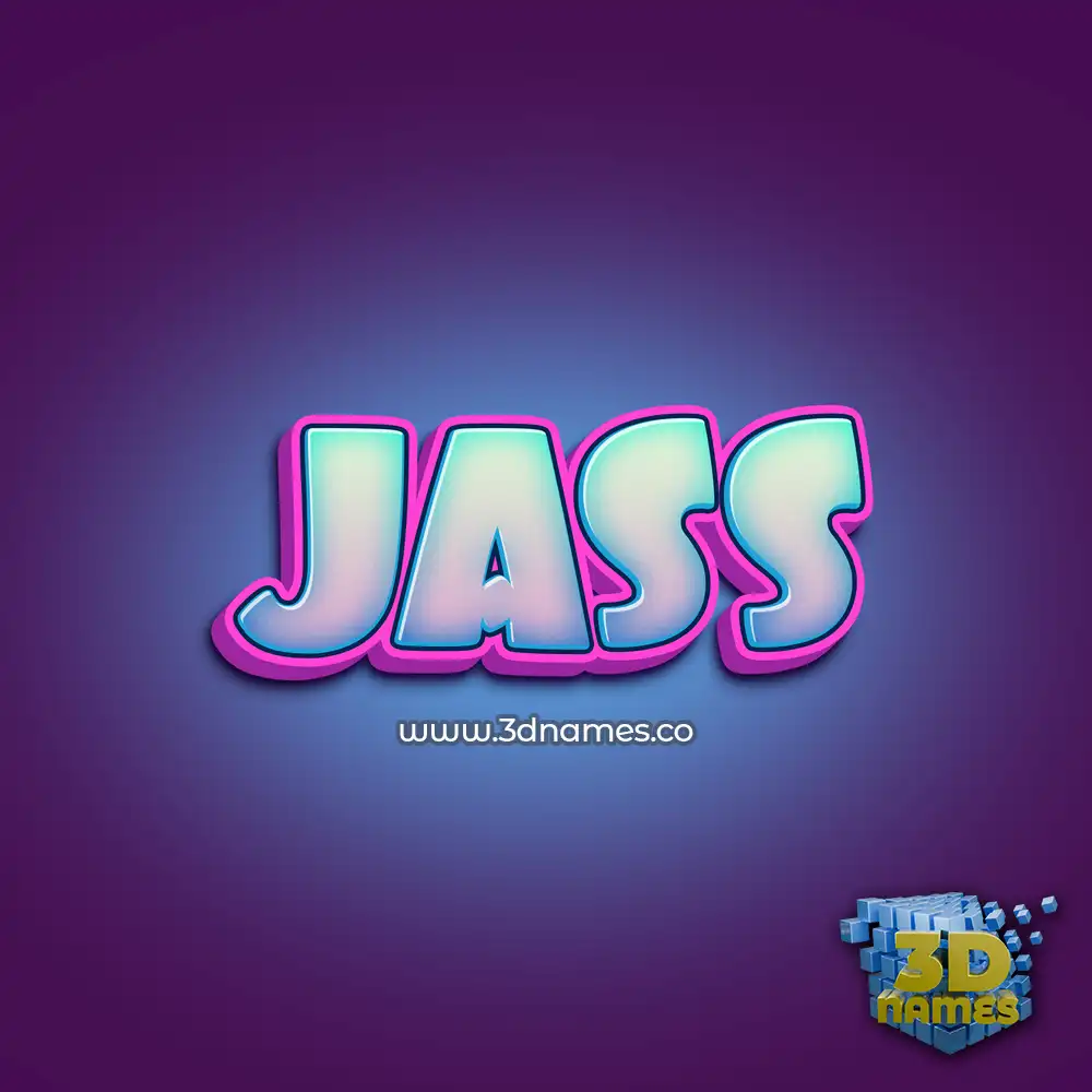 jass in Phat Purple style - 3D name wallpaper