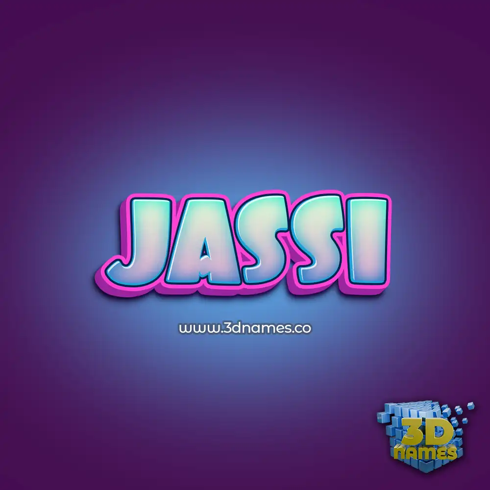 jassi in Phat Purple style - 3D name wallpaper