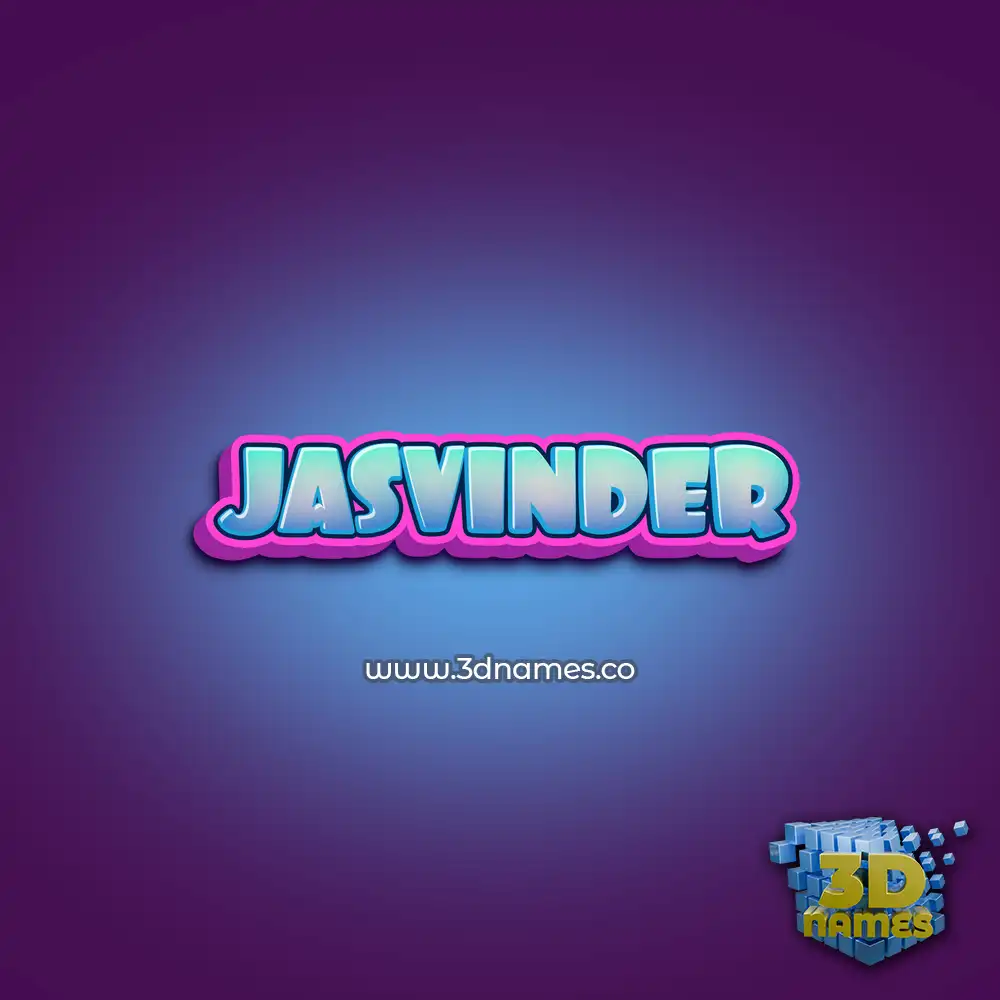 jasvinder in Phat Purple style - 3D name wallpaper