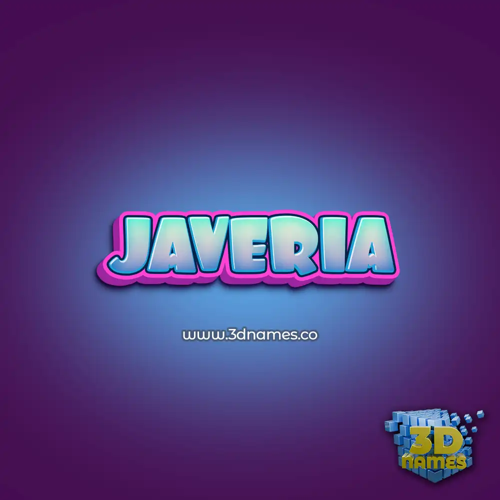 javeria in Phat Purple style - 3D name wallpaper