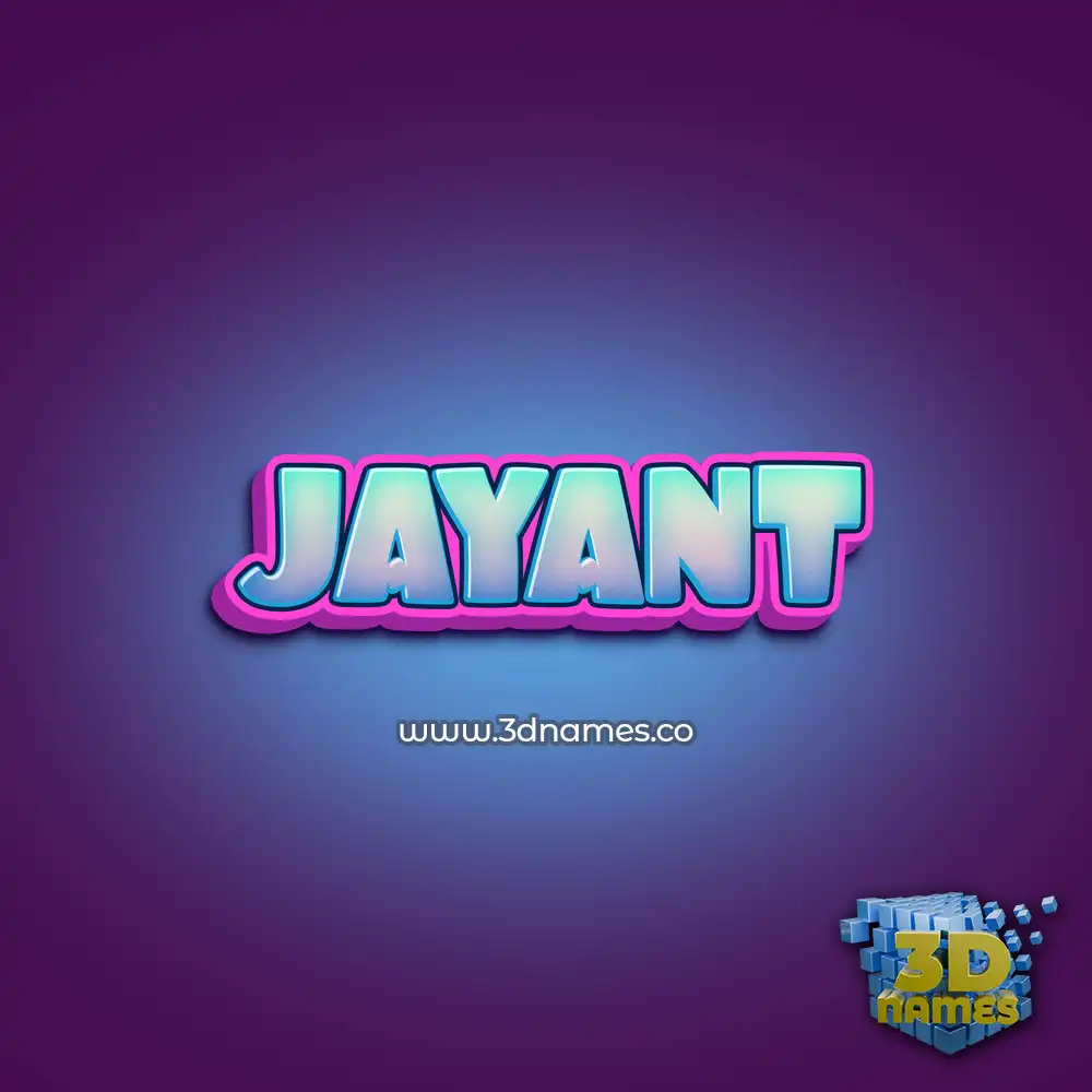 jayant in Phat Purple style - 3D name wallpaper