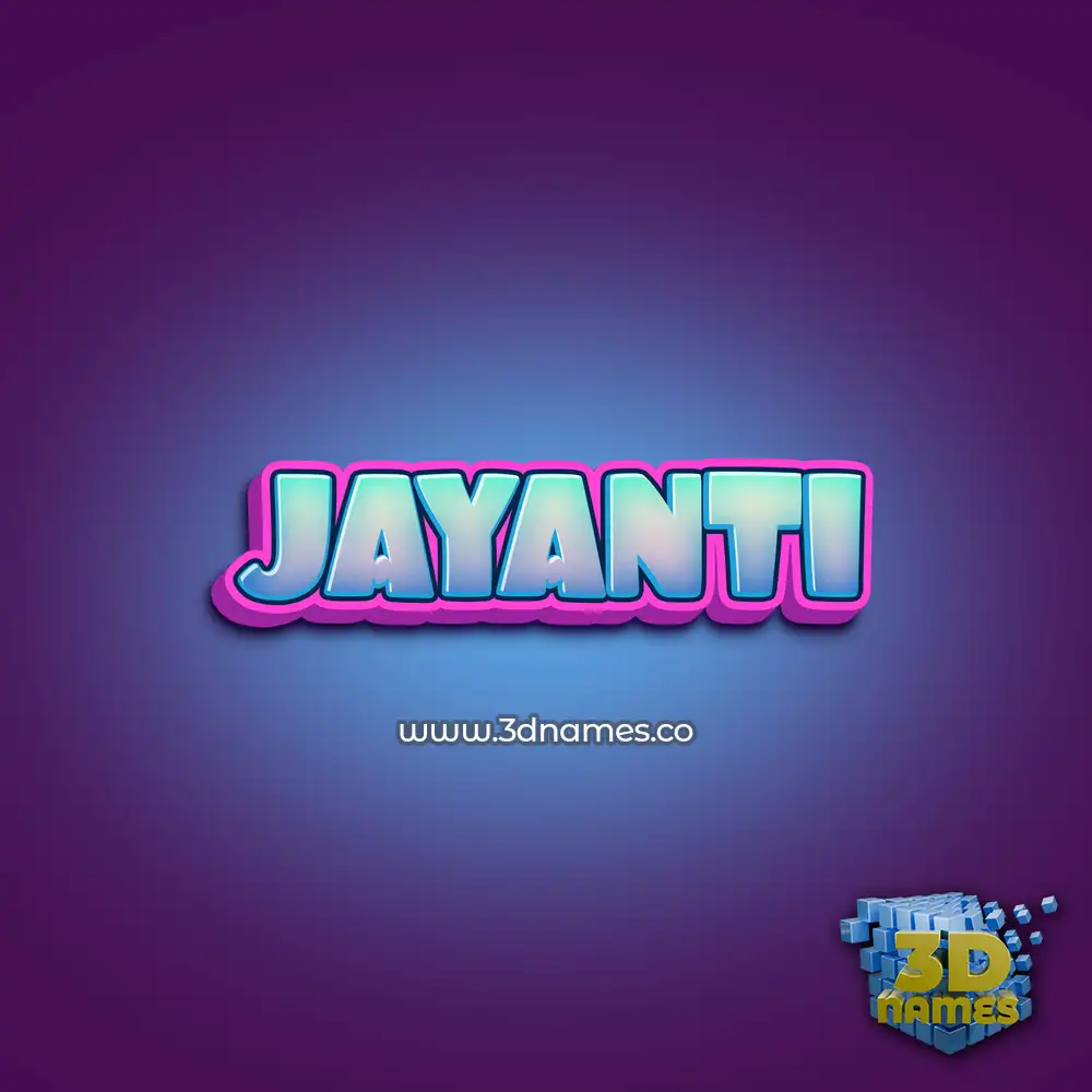 jayanti in Phat Purple style - 3D name wallpaper