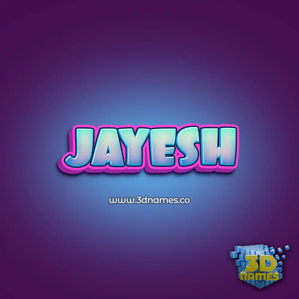 jayesh in Phat Purple style - 3D name wallpaper