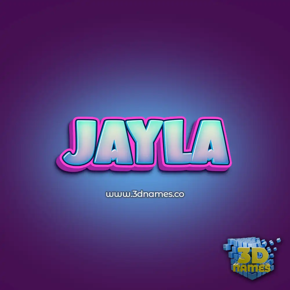 jayla in Phat Purple style - 3D name wallpaper