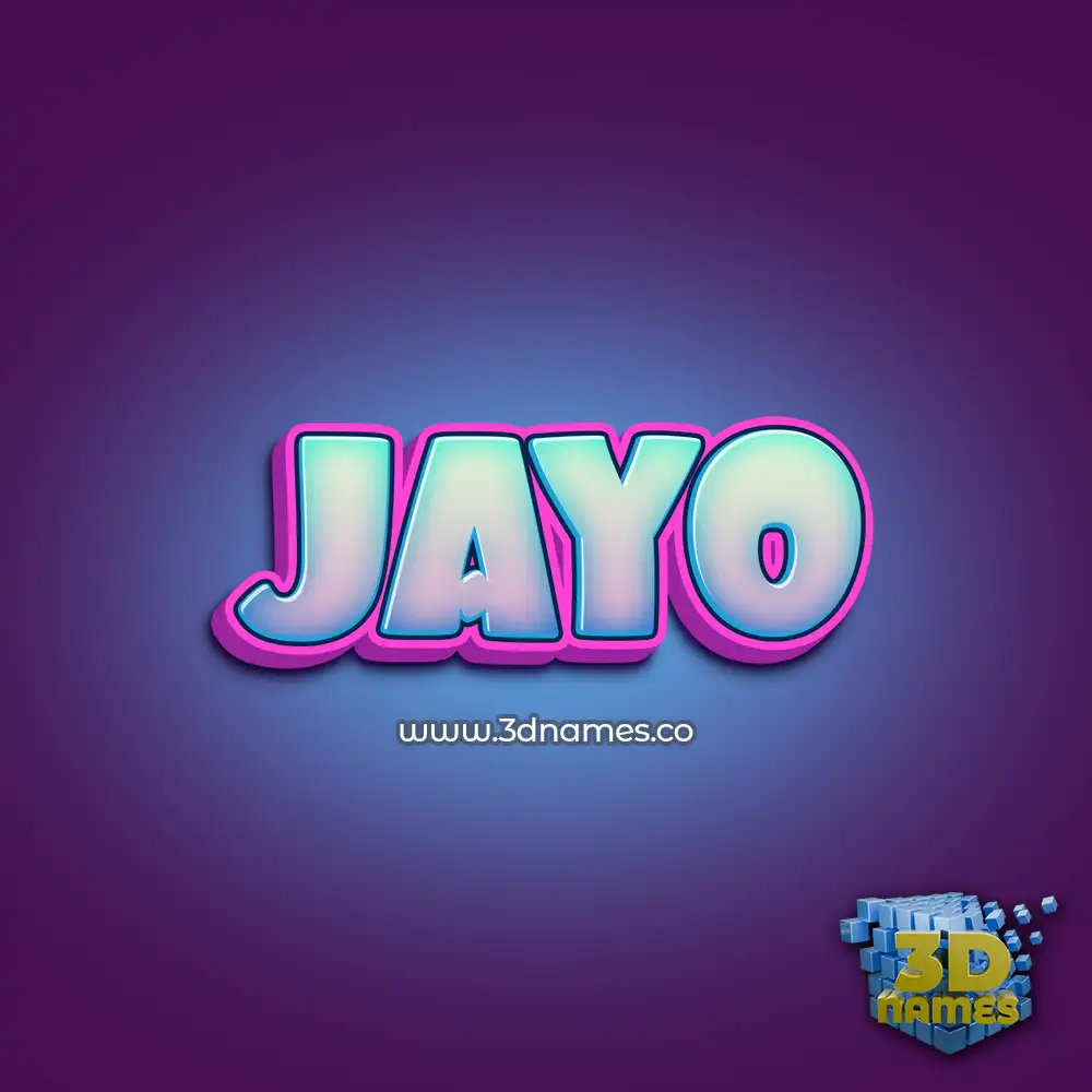 jayo in Phat Purple style - 3D name wallpaper