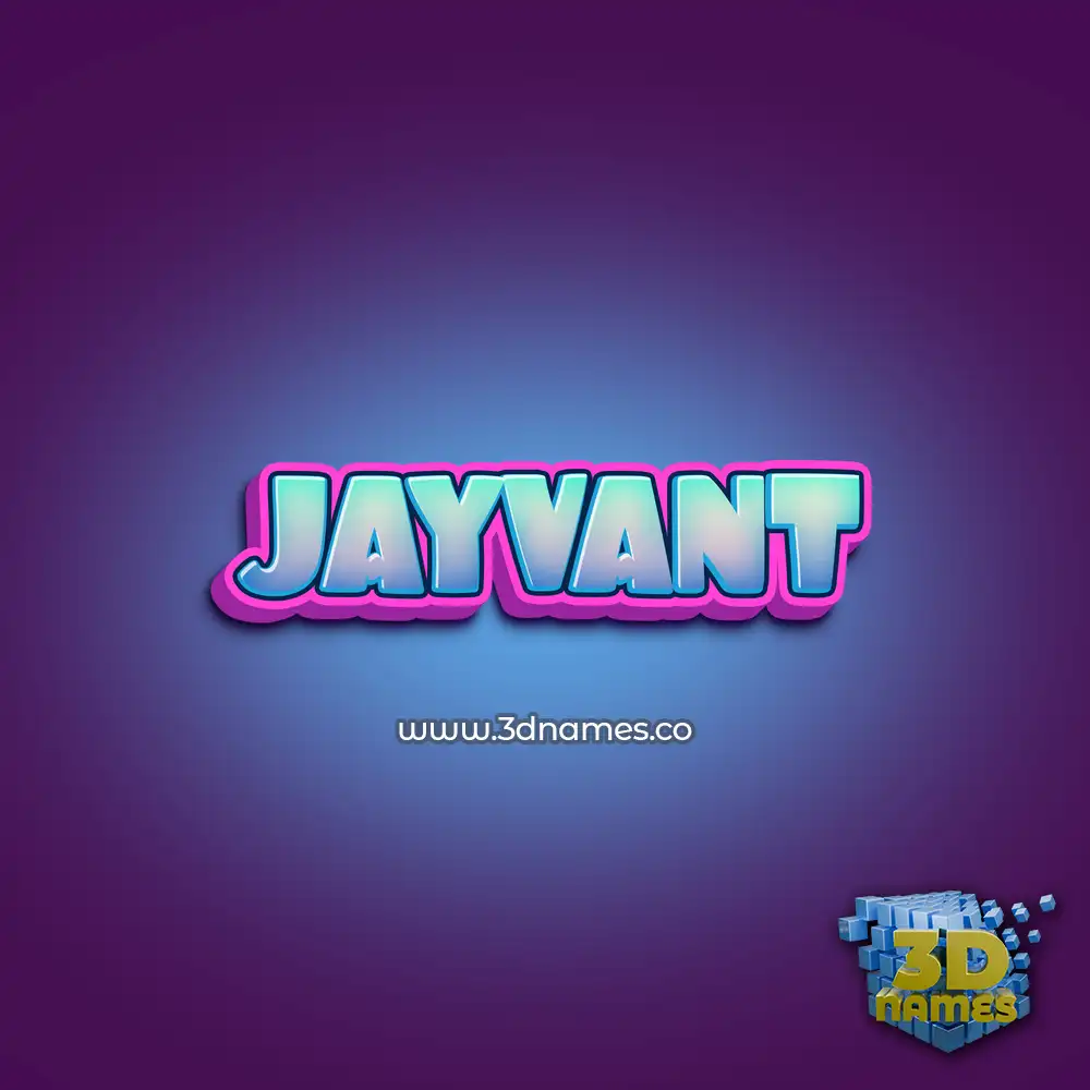 jayvant in Phat Purple style - 3D name wallpaper