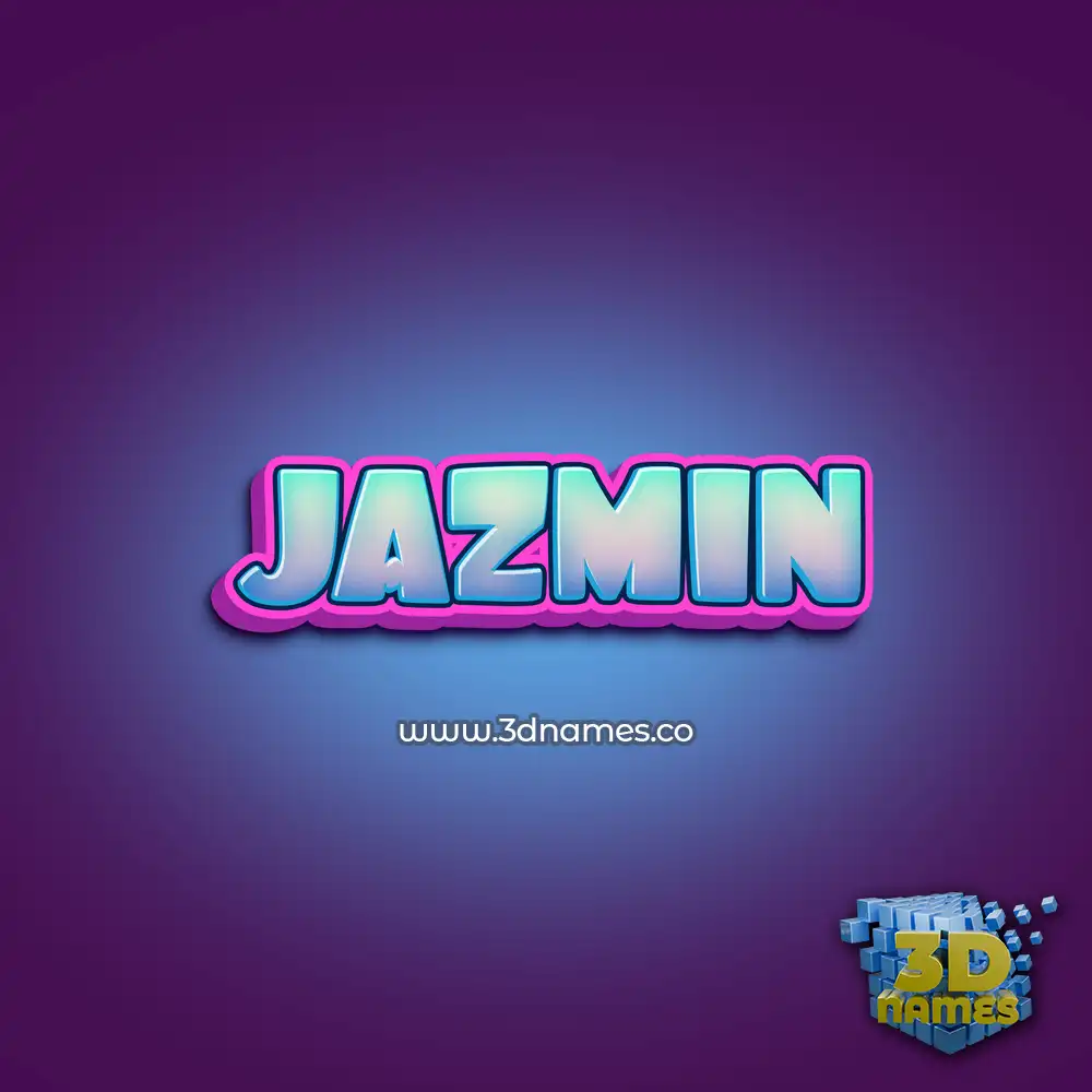 jazmin in Phat Purple style - 3D name wallpaper
