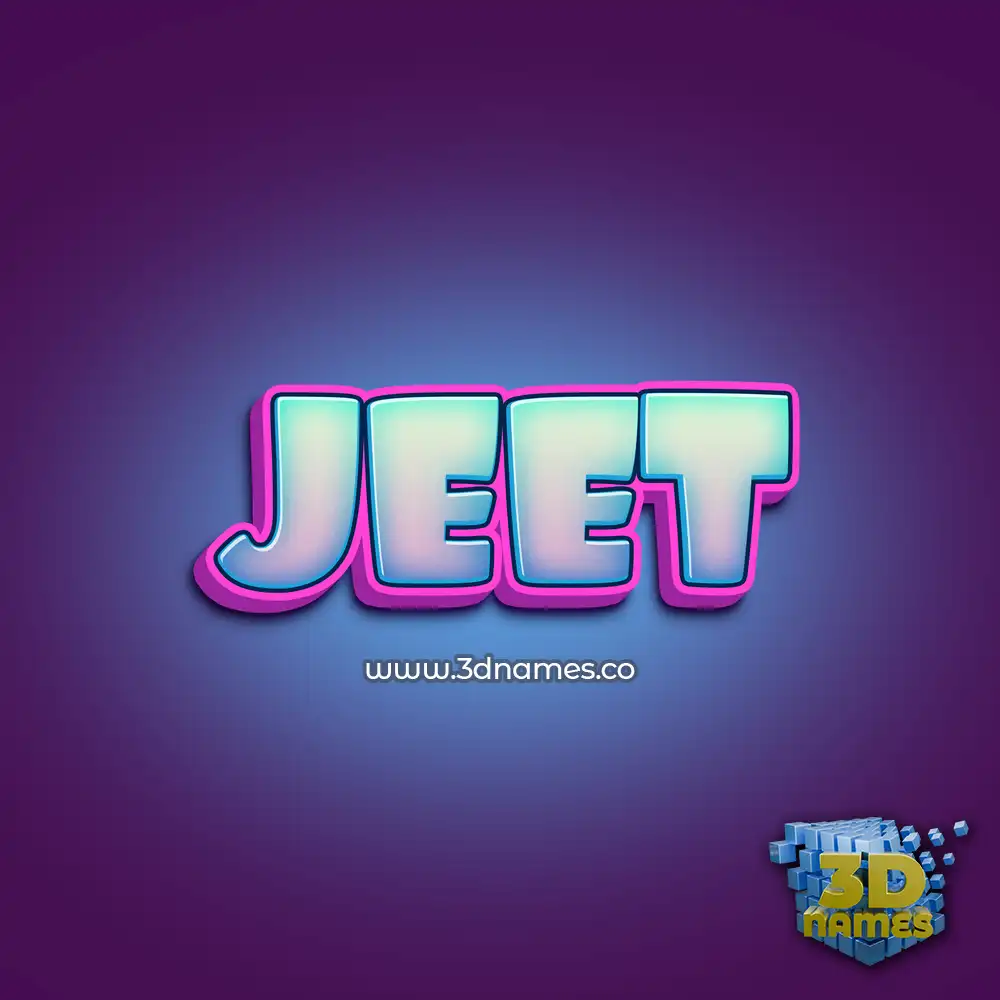 jeet in Phat Purple style - 3D name wallpaper