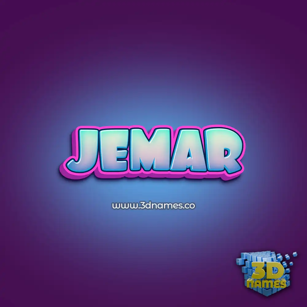 jemar in Phat Purple style - 3D name wallpaper