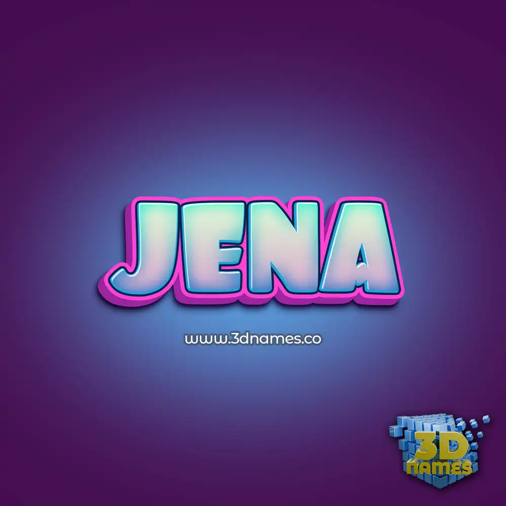 jena in Phat Purple style - 3D name wallpaper