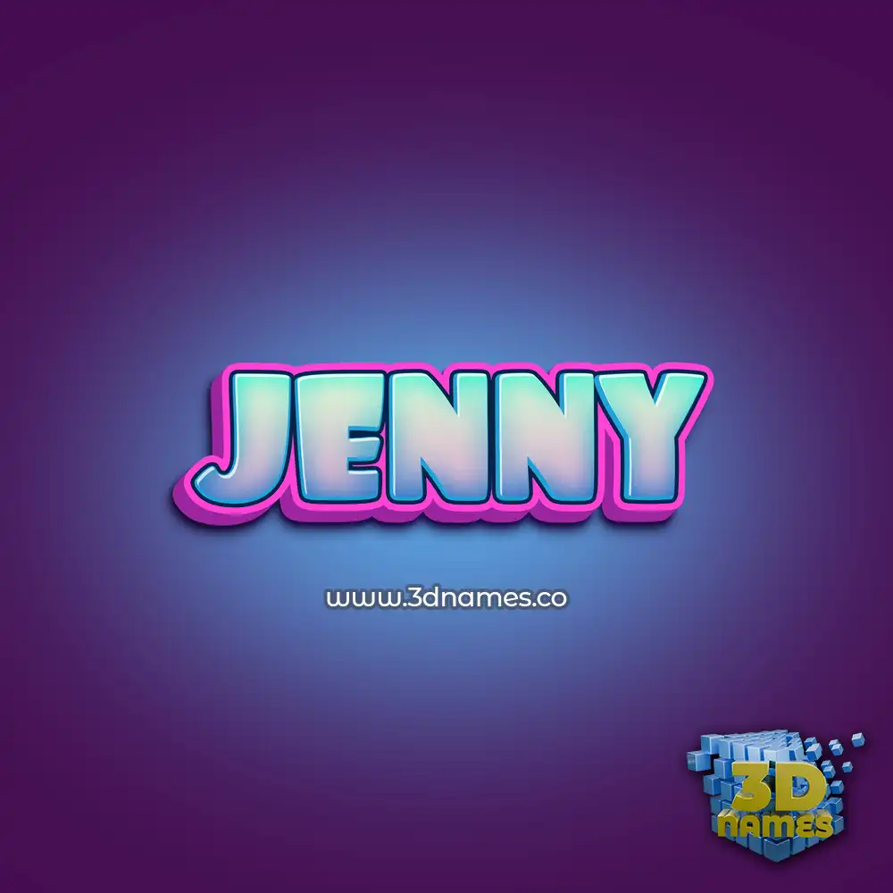 jenny in Phat Purple style - 3D name wallpaper