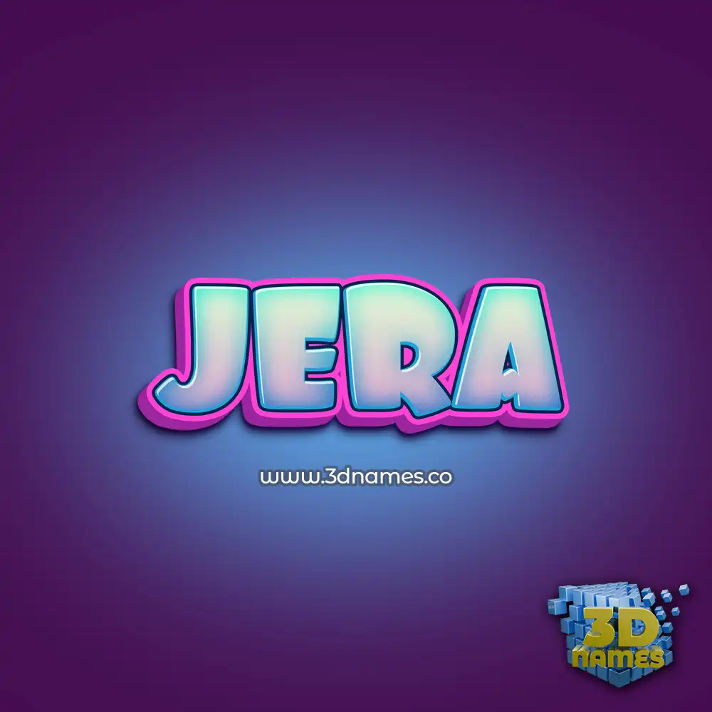 jera in Phat Purple style - 3D name wallpaper