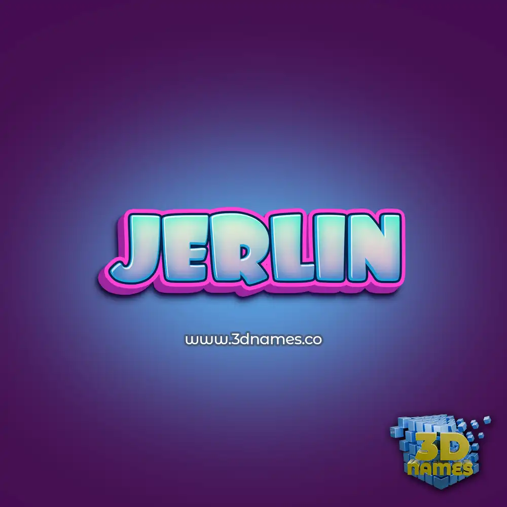 jerlin in Phat Purple style - 3D name wallpaper