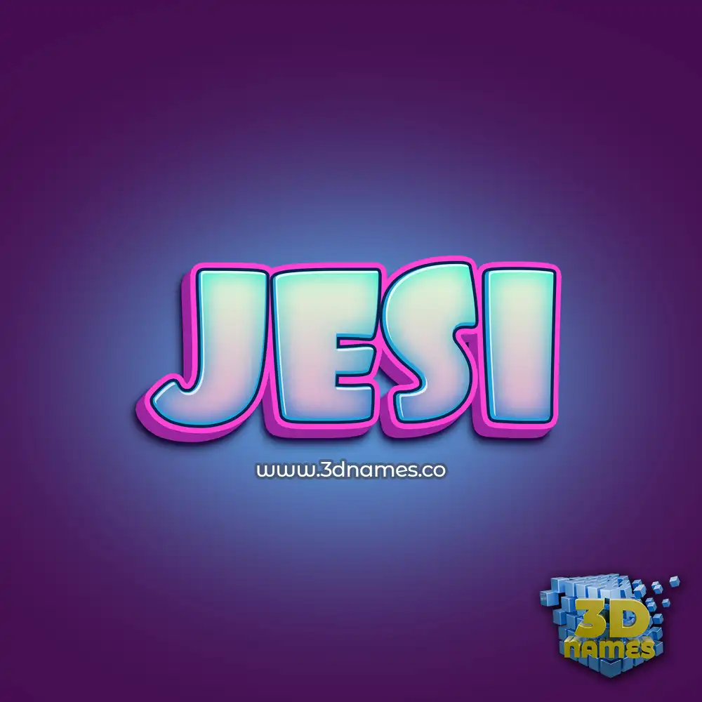 jesi in Phat Purple style - 3D name wallpaper