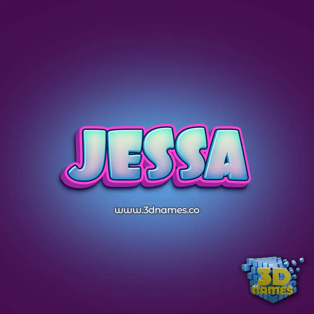 jessa in Phat Purple style - 3D name wallpaper