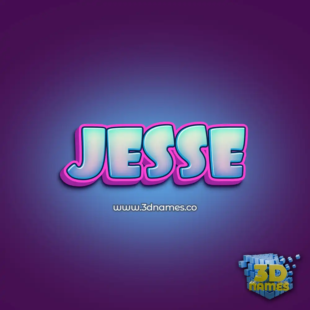 jesse in Phat Purple style - 3D name wallpaper