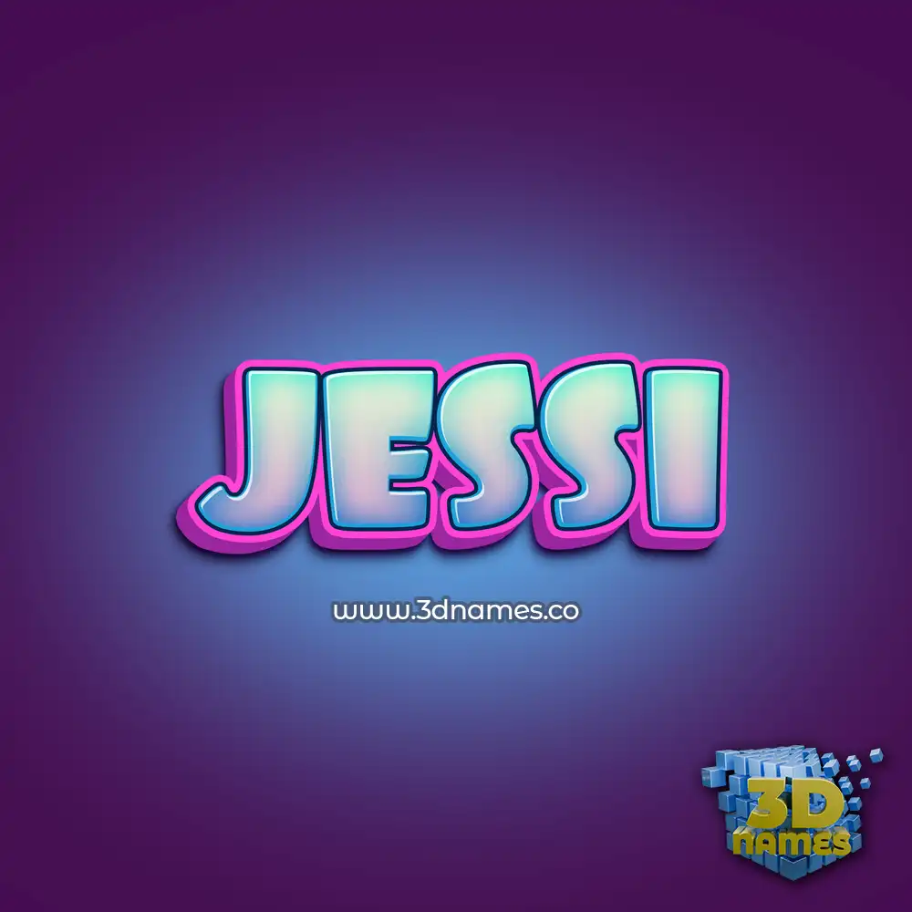 jessi in Phat Purple style - 3D name wallpaper