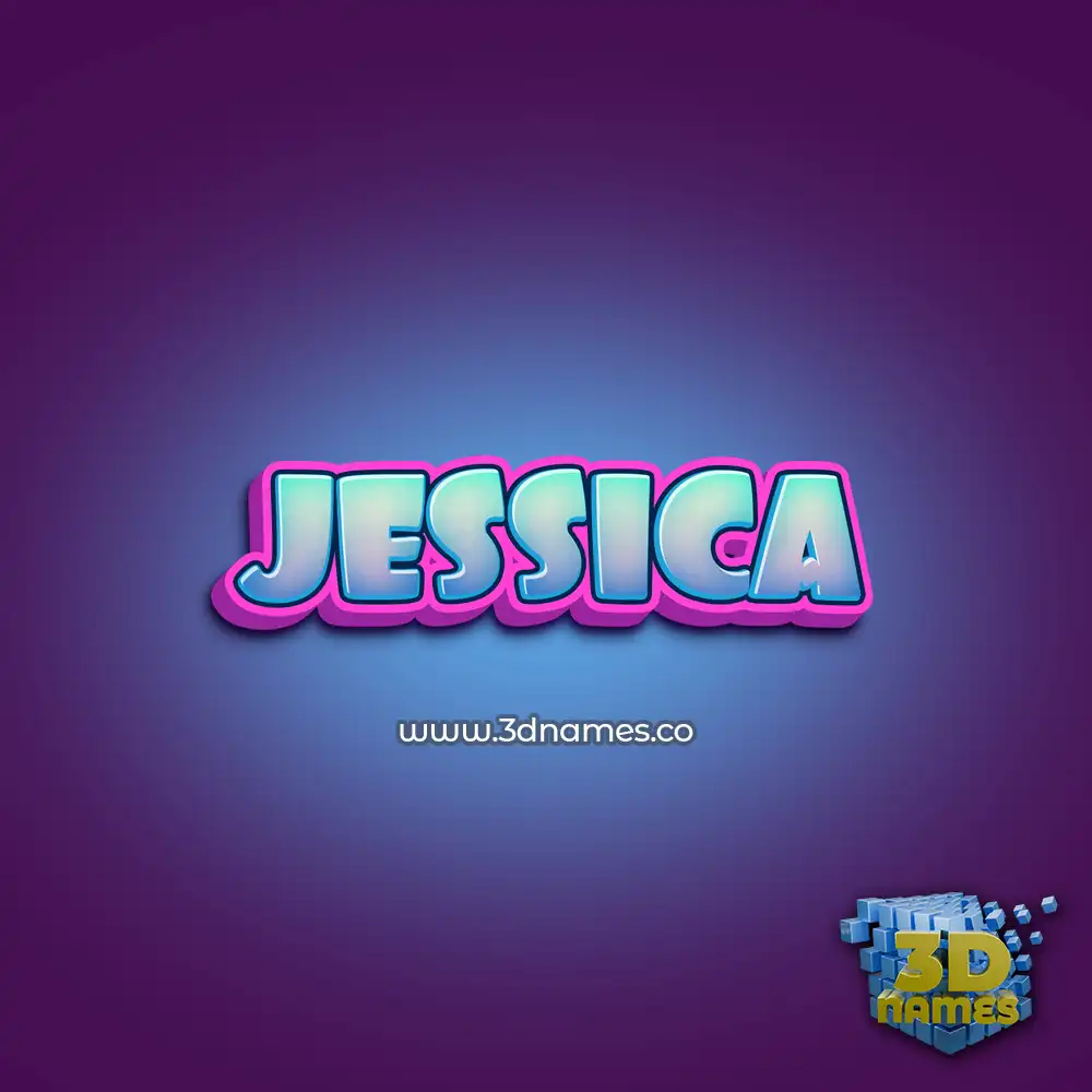 jessica in Phat Purple style - 3D name wallpaper