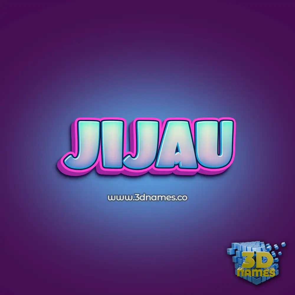 jijau in Phat Purple style - 3D name wallpaper