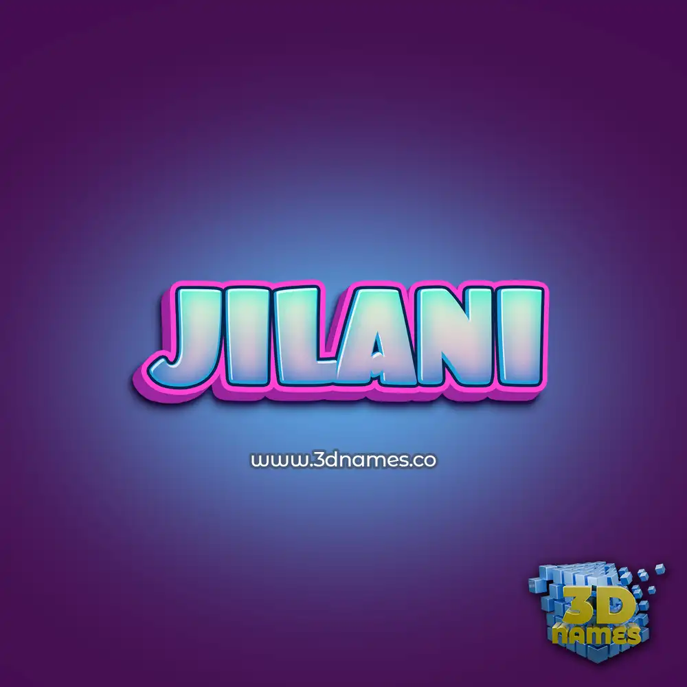 jilani in Phat Purple style - 3D name wallpaper